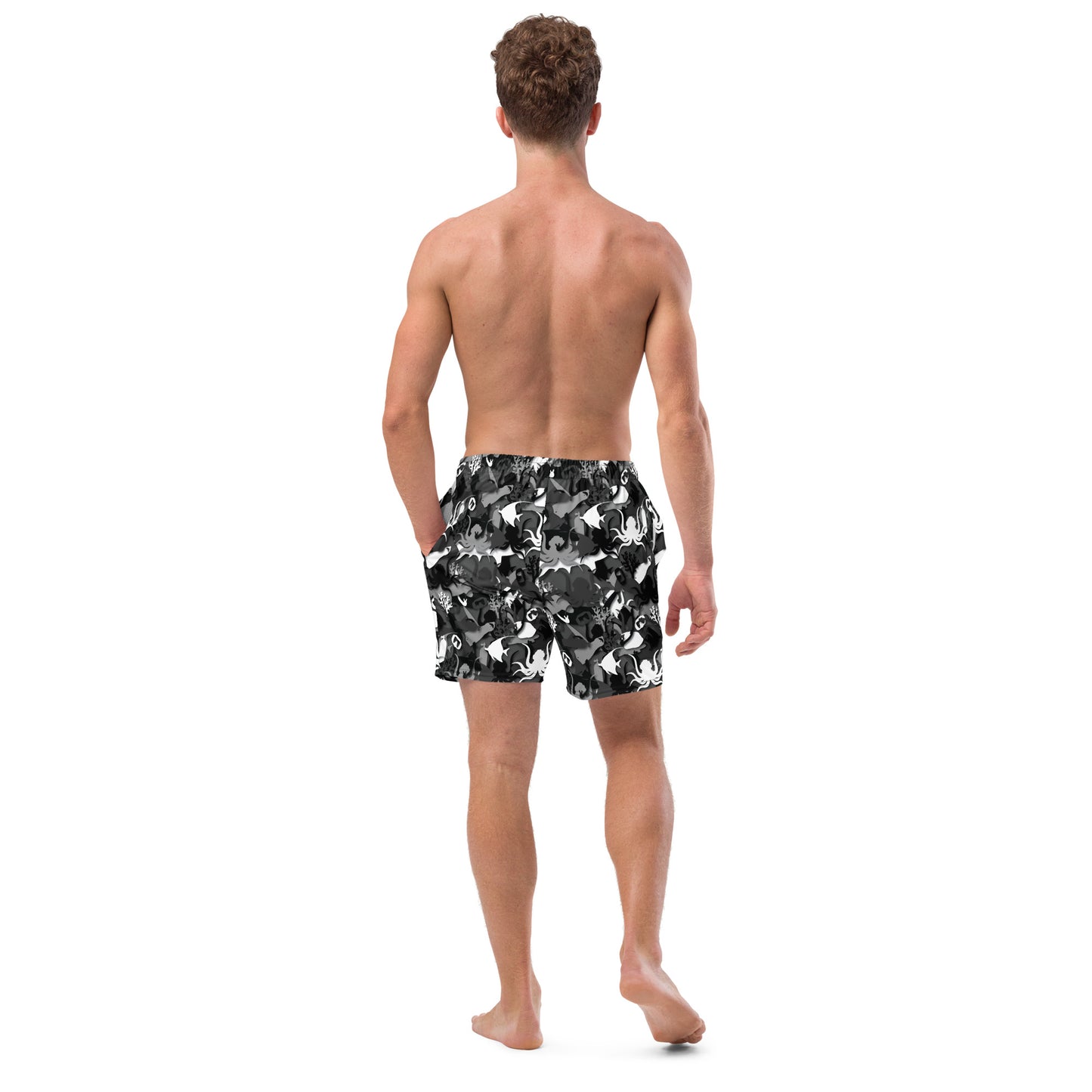 Men's swim trunks Grey Cammo SCUBA Colllection