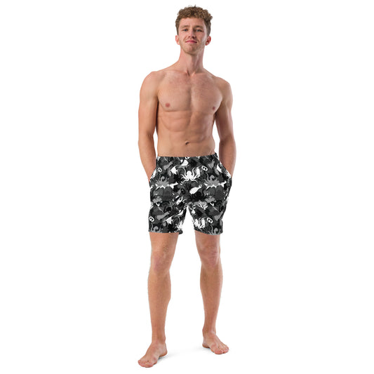 Men's swim trunks Grey Cammo SCUBA Colllection